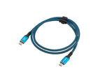 Cablu USB-C M/M USB4 0.5m 240W 8K 60HZ Negru-Albastru