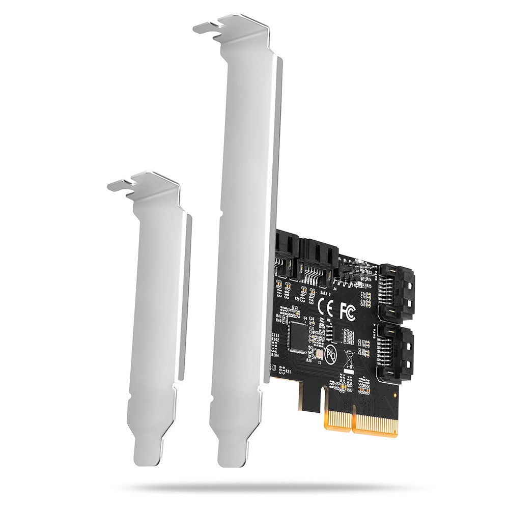 Controler PCIe PCES-SA4X4 cu 4 porturi SATA interne 6G, ASM1164, SP și LP