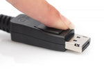 Cablu de conectare DisplayPort cu zăvoare 8K 30Hz UHD tip DP/DP M/M negru 2m