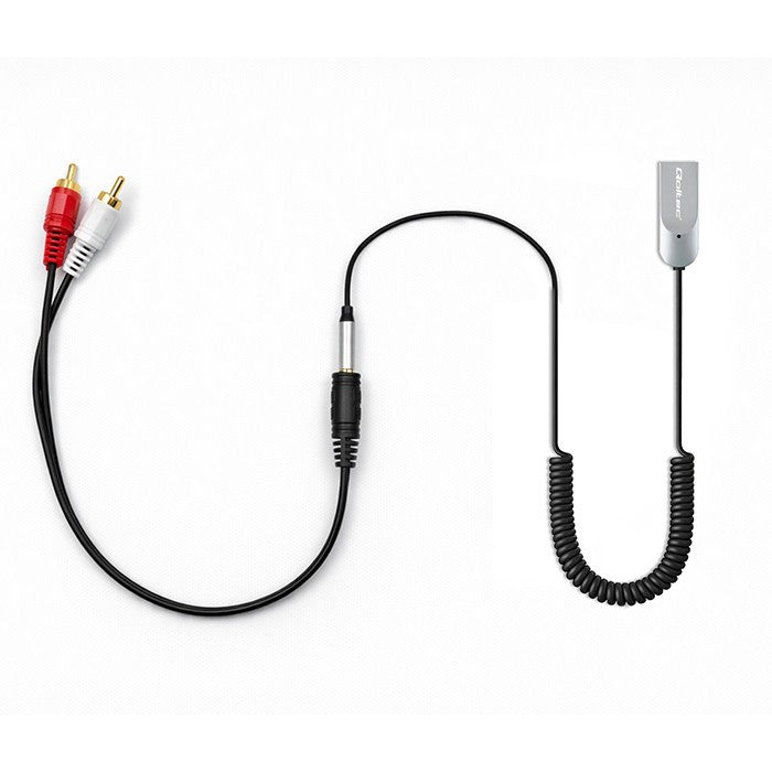 Adaptor receptor audio HiFi wireless pentru casă și mașină | Bluetooth 6.0 | 2 x RCA | 1 x AUX MiniJack 3.5mm | USB | Microfon