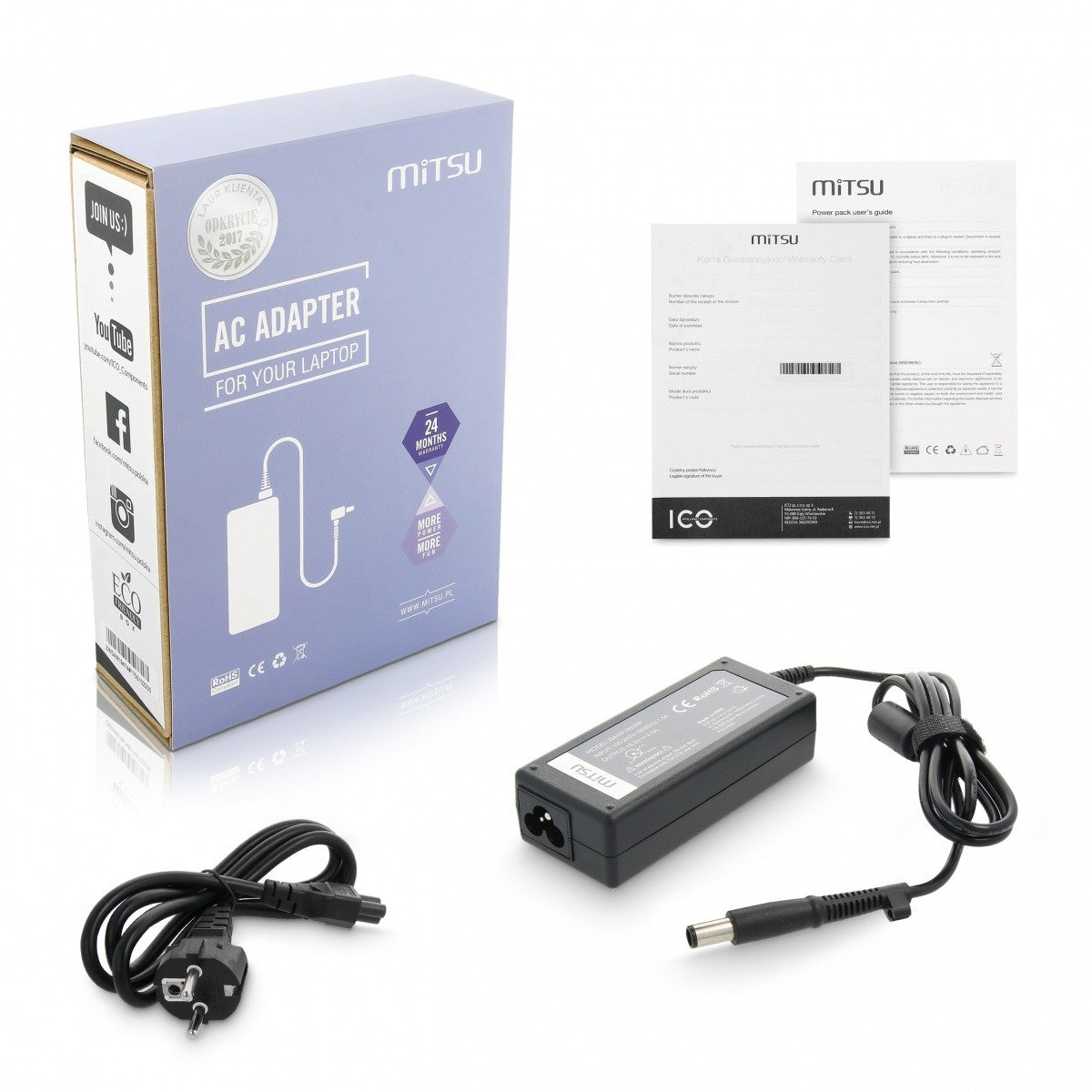 Încărcător/alimentator 18.5v 3.5a (7.4x5.0 pini) - hp, compaq 65W