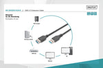 Cablu prelungitor USB 3.1 Gen.1 SuperSpeed ​​​​5Gbps Tip USB A/USB A M/F Negru 1.8m