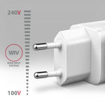 Încărcător de perete ACU-DPQ65W GaN 65W, 3 porturi (USB-A + USB-C dual) PD3.0/QC4+/PPS/Apple, alb