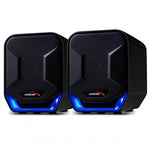 Boxe USB de 6 W pentru computer AC865B, negre și albastre