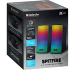 Boxe de calculator SPITFIRE 2.0 cu LED-uri USB de 6 W