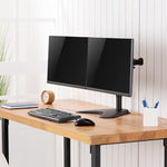 Suport monitor pentru 2 monitoare, 17-32 inch, oțel