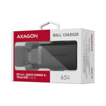 Încărcător de perete ACU-DPQ65, GaN 65W, 3 porturi (USB-A + USB-C dual), PD3.0/QC4+/PPS/Apple, negru