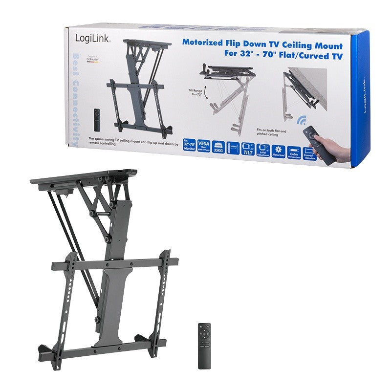 Suport de tavan pentru TV, 32-70 inci, sarcină maximă 35 kg. Electric