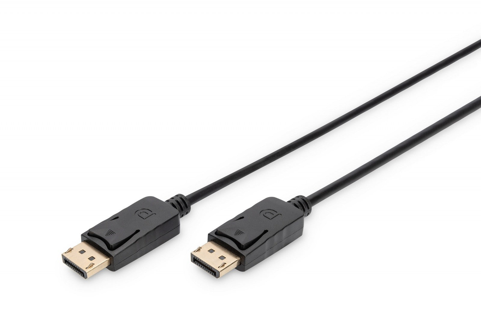 Cablu de conectare DisplayPort cu zăvoare 4K 60Hz UHD tip DP/DP M/M negru 1m