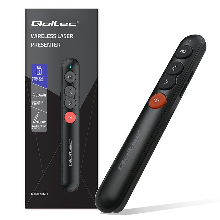 Indicator/Prezentator laser 4-în-1/USB 3.0/2.4GHz/30m