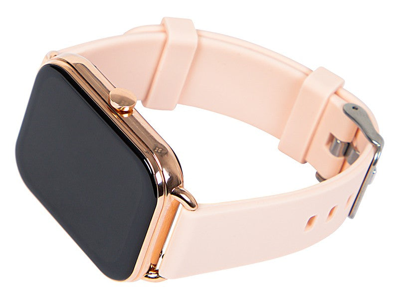 Ceas inteligent X16 Bluetooth roz