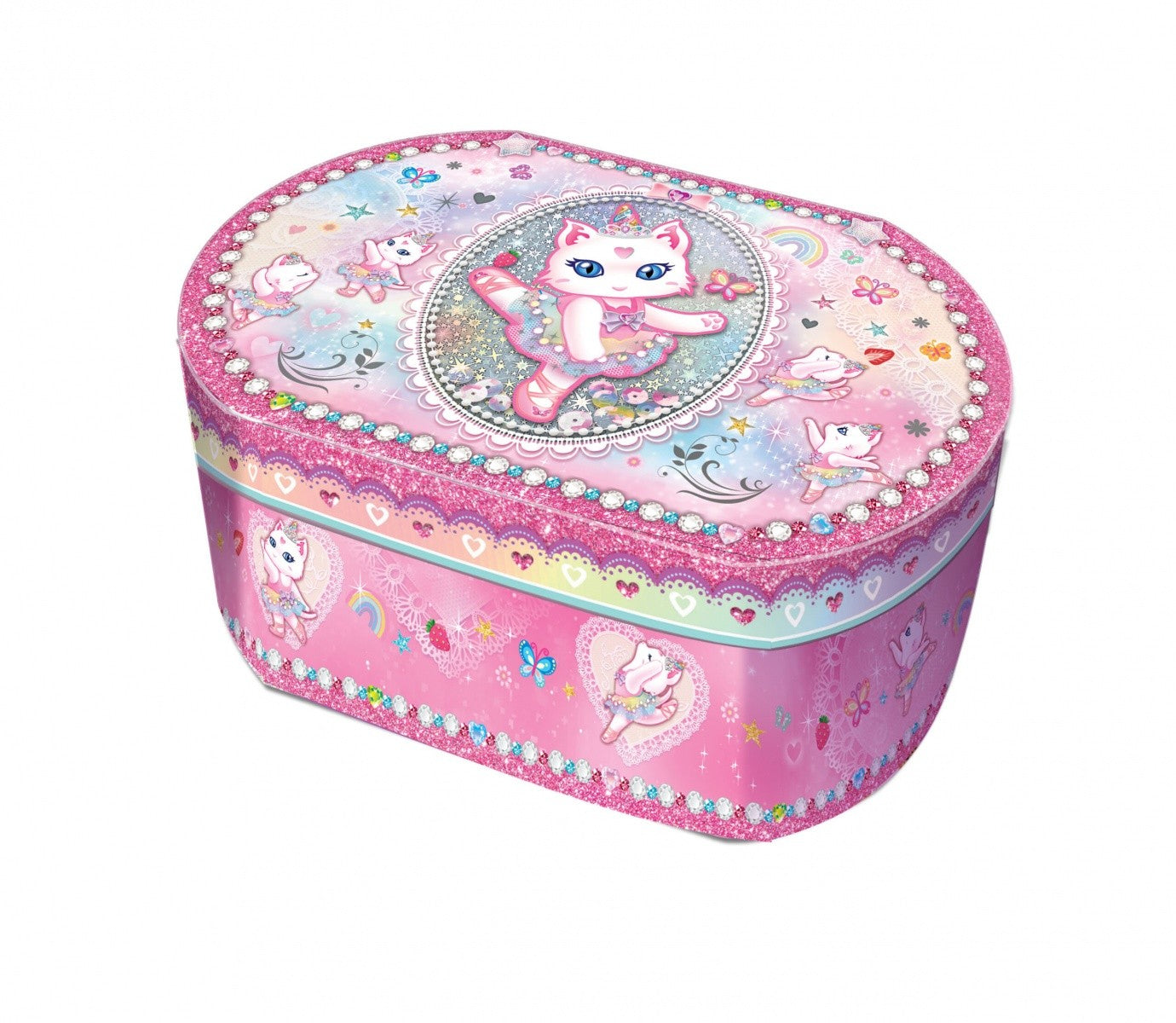 Cutie muzicală ovală - Pecoware Pisică balerină