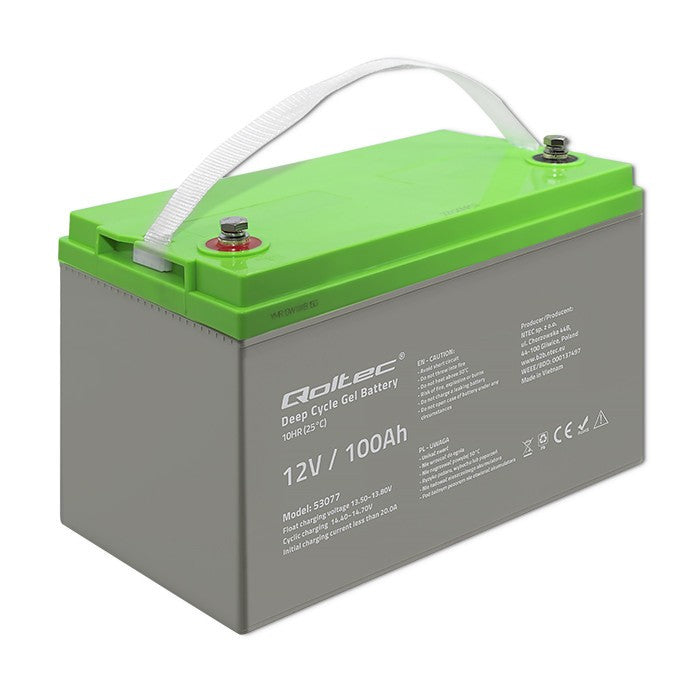 Baterie cu gel cu ciclu profund | 12V | 100Ah