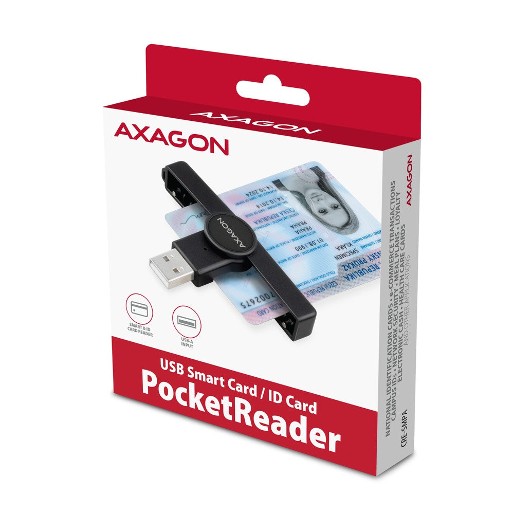 Cititor de carduri de identitate CRE-SMPA PocketReader USB-A