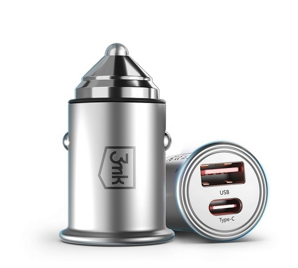 Încărcător auto 45W 1xUSB-C+USB-A