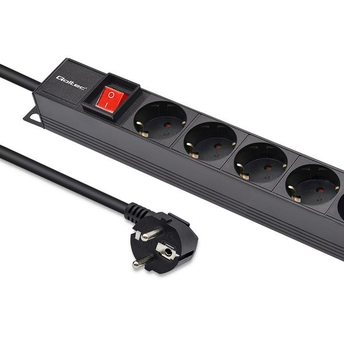 Prelungitor PDU pentru RACK | 16A | 16xSCHUKO | Vertical | 1.8m