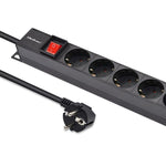 Prelungitor PDU pentru RACK | 16A | 16xSCHUKO | Vertical | 1.8m
