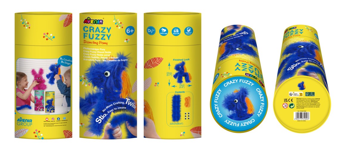 Trusă creativă Crazy Fuzzy - Ponei pufos dansator