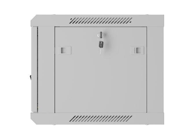 Dulap rack de perete de 19 inch, 6U, 600x450, cu uși perforate (pachet plat), gri