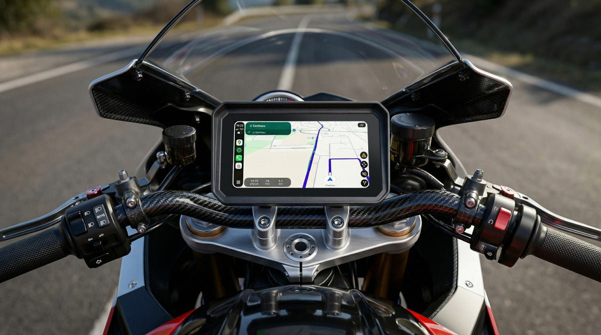 Afișaj pentru motocicletă Wireless CarPlay și Android Auto