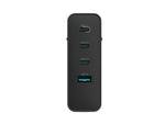 Încărcător de perete Ribera GAN 3xUSB-C + 1xUSB-A 100W negru