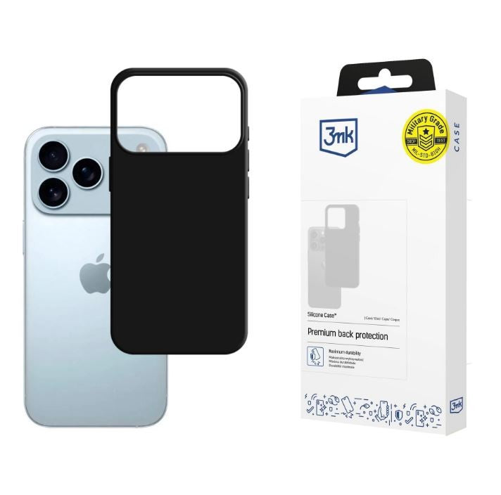 Carcasă mată pentru Apple iPhone 17 Pro, neagră