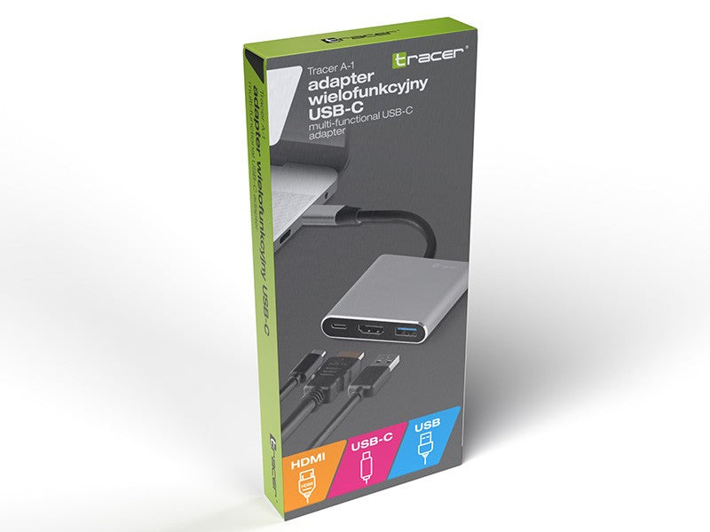 Adaptor A-1 USB-C HDMI 4k, USB 3.0, sursă de alimentare 100W