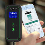 Încărcător mobil pentru mașini electrice EV cu reglare 2 în 1 Tip 2 | 7kW | 230V | CEE 3 PIN | WiFi | LCD | Portabil | Wallbox | 5m