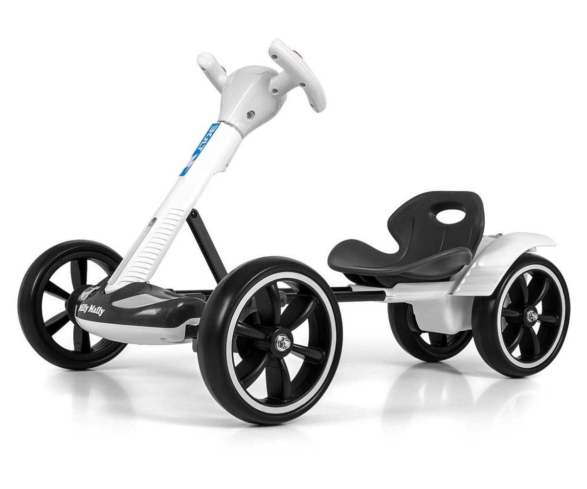 Kart Bolt cu baterii, alb
