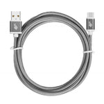 Cablu USB-USB C 1,5 m șir gri