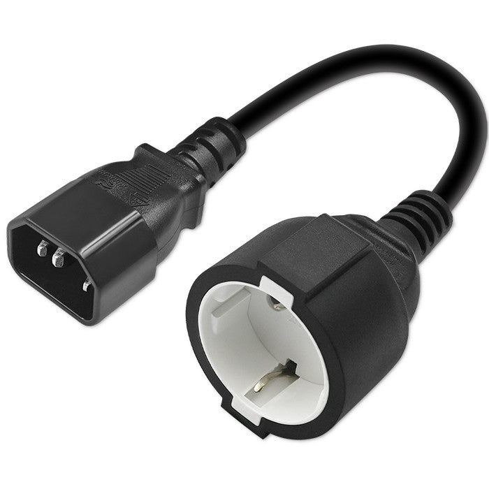 Adaptor IEC 320 C14 / SCHUKO | 0,15 m