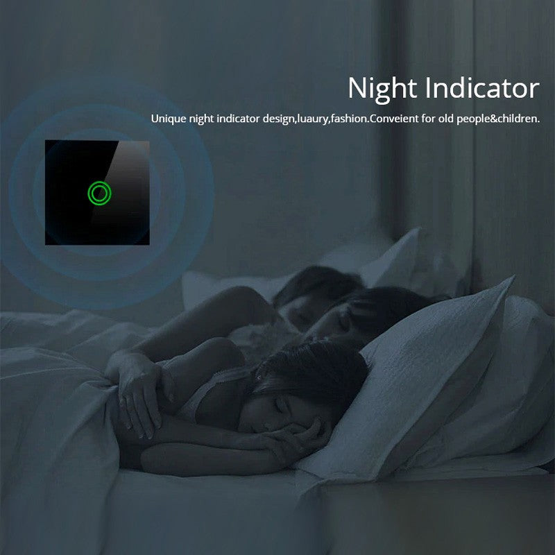 Întrerupător tactil SMART MCE714B cu Wi-Fi dual, negru