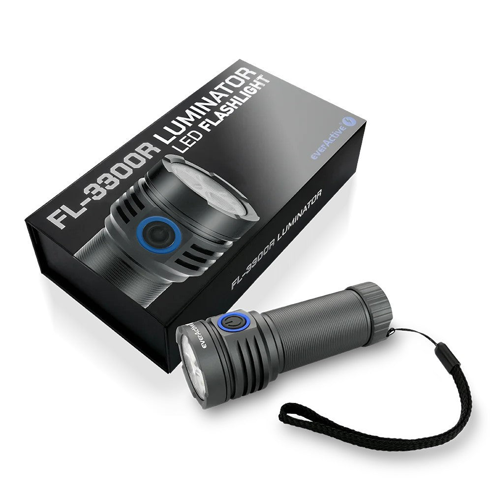 Lanternă portabilă cu LED Luminator FL-3300R IPX4 USB-C