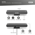 Sistem de videoconferință 4K ePTZ, unghi larg de 90°, senzor de 3.0'', Hi-Fi de 8MP, 2 microfoane, telecomandă
