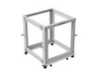 Rack deschis 19 inch 12U 600x600-1100 reglabil gri