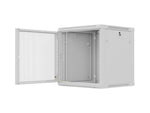 Dulap rack de perete 12U 600x600 cu ușă perforată gri (pachet demontabil)