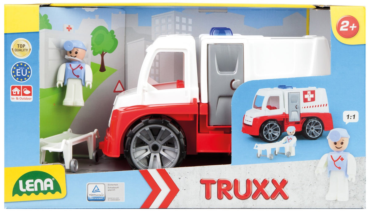 Ambulanță Truxx cu accesorii într-o cutie