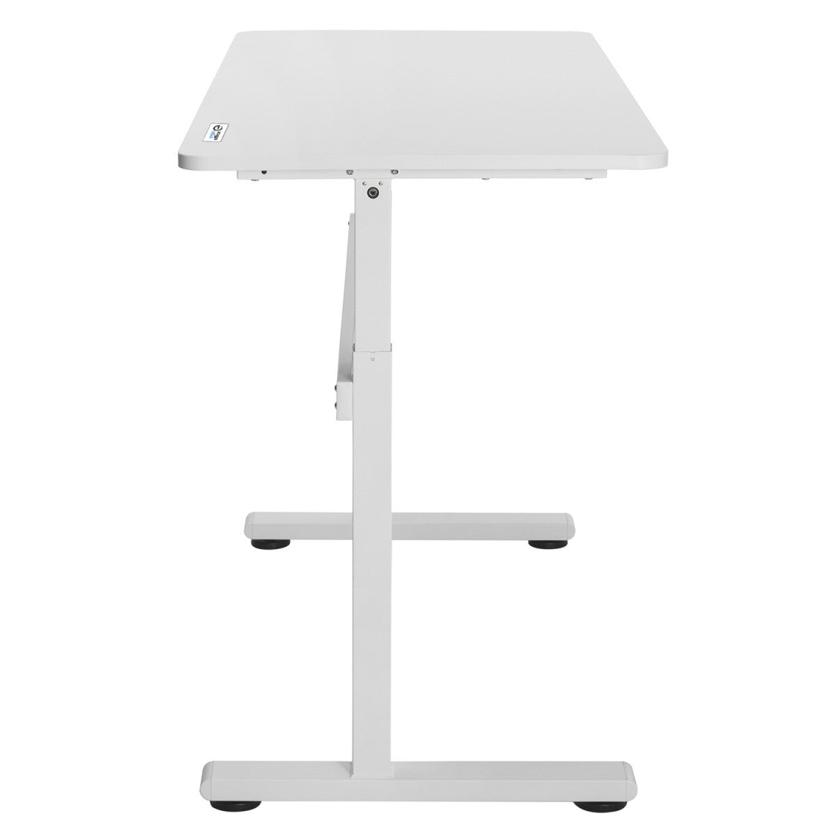 Birou Ergo ER-401W cu reglare manuală a înălțimii, alb