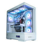 Obudowa P50 DS Alb Mid-Tower cu 4 ventilatoare ARGB