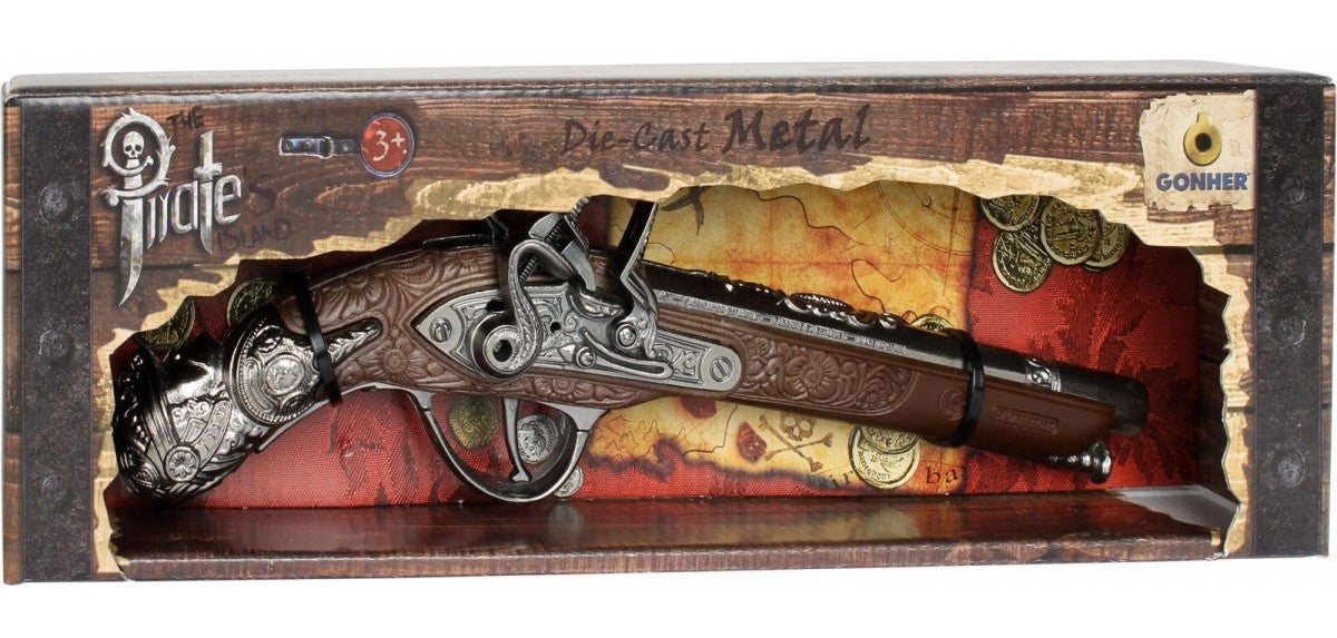 Pistolul de pirat metalic Gonher