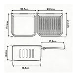 Friteuză cu aer GB950 1800 W, 10L