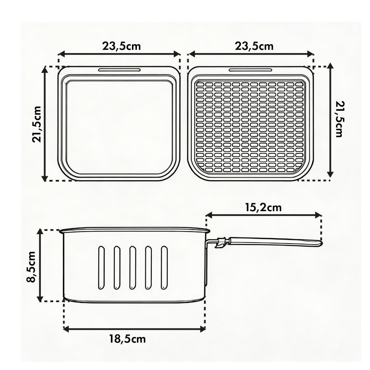 Friteuză cu aer GB950 1800 W, 10L