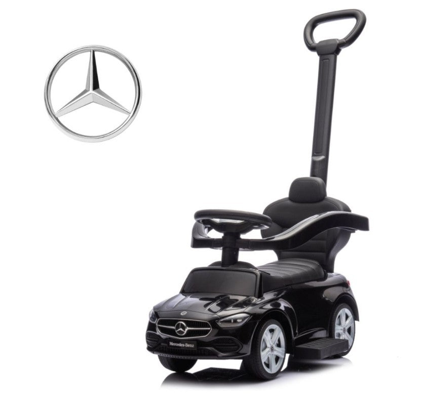 Vehicul cu mâner MERCEDES Clasa C negru
