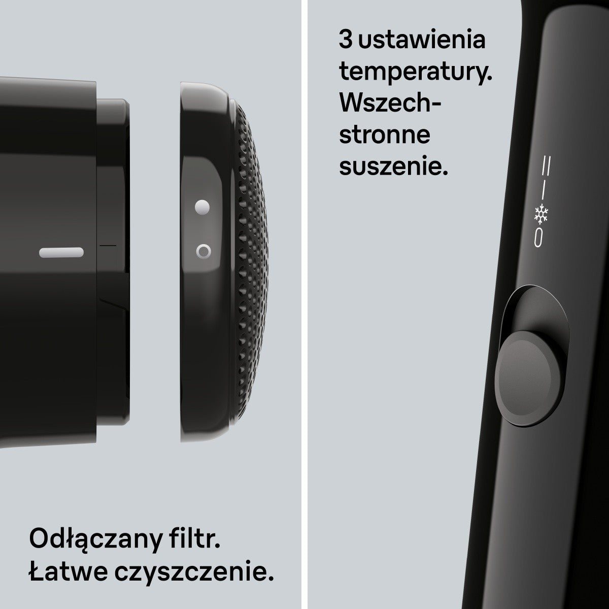 Uscător de păr cu difuzor 1800W HD150E