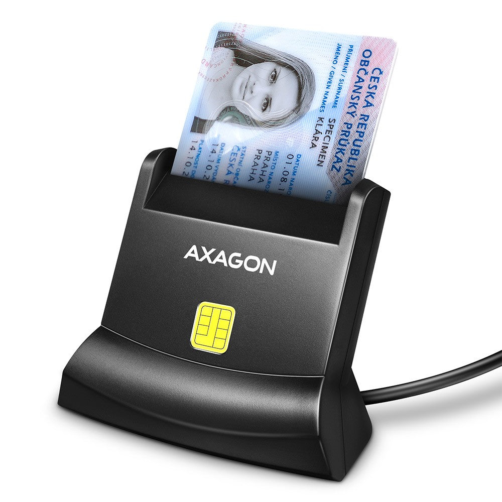 Cititor de carduri de identitate USB CRE-SM4N, cablu de 1,3 m