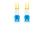 Cablu de patch-uri cu fibră optică Sm Lc/UPC-Lc/UPC Duplex 3.0Mm 1M galben