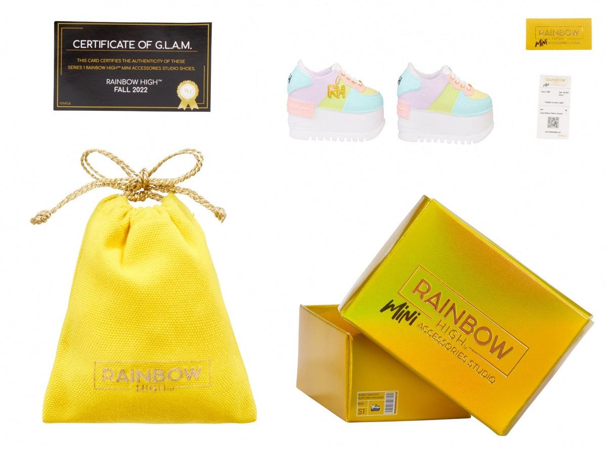 Expoziție de accesorii Rainbow High pentru încălțăminte, 27 de bucăți