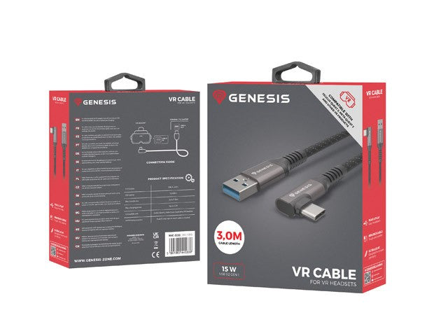 Cablu USB-C M ->USB-A M 3.2GEN1 3M 5GB PD15W VR