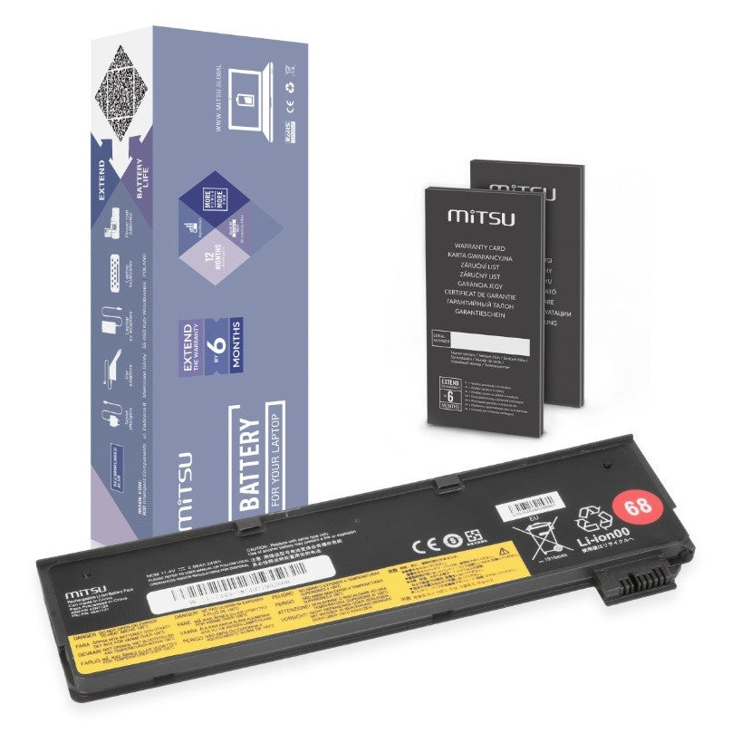 Baterie 45N1126 45N1127 pentru Lenovo ThinkPad T440 T450s X240 X260 L450 L460 2060 mAh (24 Wh) 11.4V