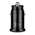 Încărcător auto CC-25C 2XUSB 12W + cablu USB-C